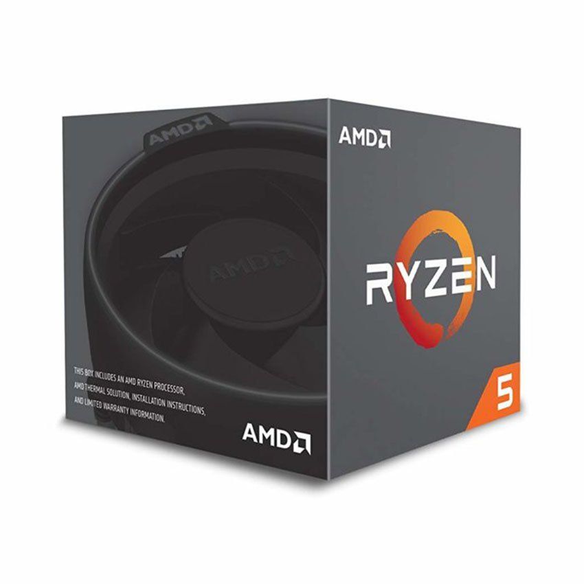 CPU AMD Ryzen 2600 turbo up to nhân 12 luồng, 16MB  Cache, 65W) Socket AMD AM4