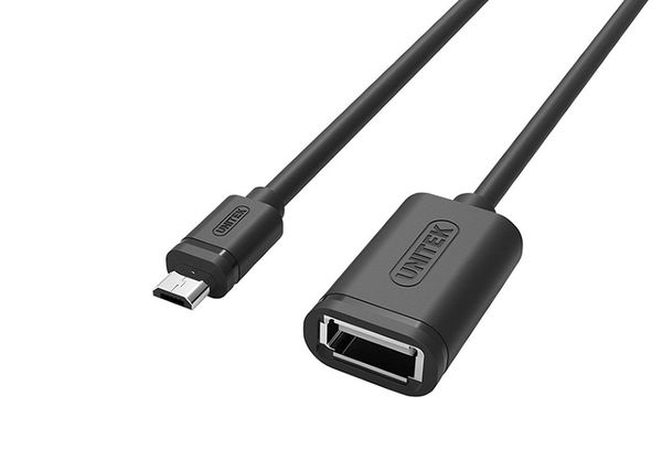 Cáp USB 2.0->Micro OTG 0.2m Y-C438GBK UNITEK