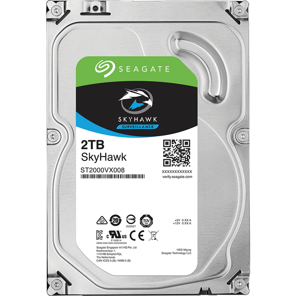 Ổ cứng HDD Seagate SkyHawk 2TB 3.5 inch, 5900RPM, SATA3, 64MB Cache (ST2000VX008)