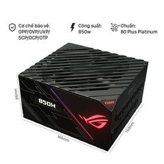 Nguồn Asus ROG Thor 850W Platinum - RGB 850W 80 Plus Platinum Full Modular