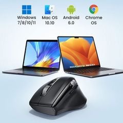 UGREEN M751 – Chuột máy tính công thái học không dây Bluetooth