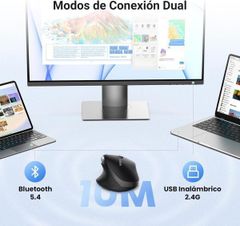 UGREEN M751 – Chuột máy tính công thái học không dây Bluetooth