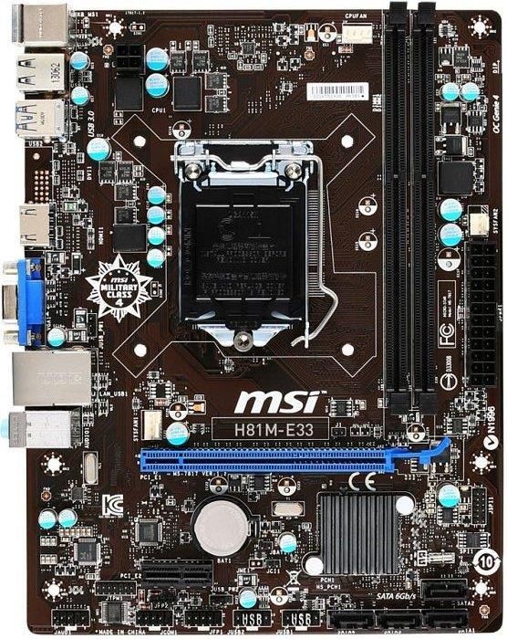 Mainboard MSI H81M-E33