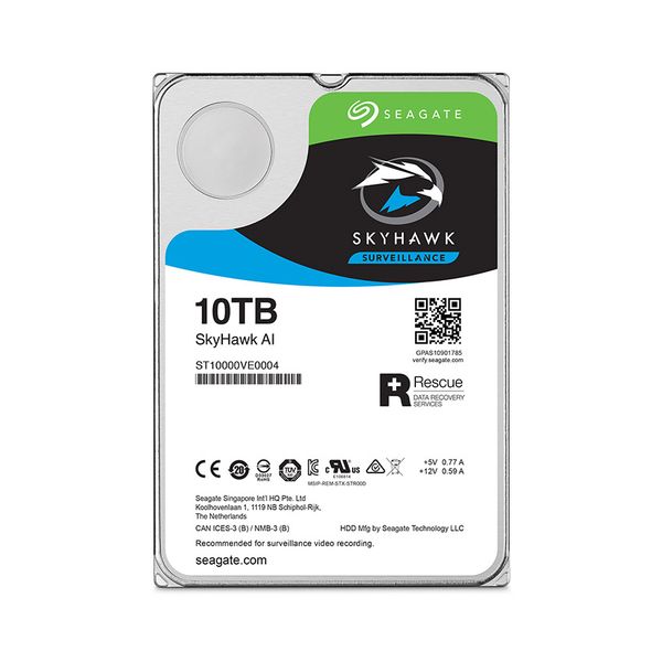 Ổ cứng HDD Seagate Skyhawk AI 10Tb 6Gb/s, 256MB cache, 7200rpm SATA3