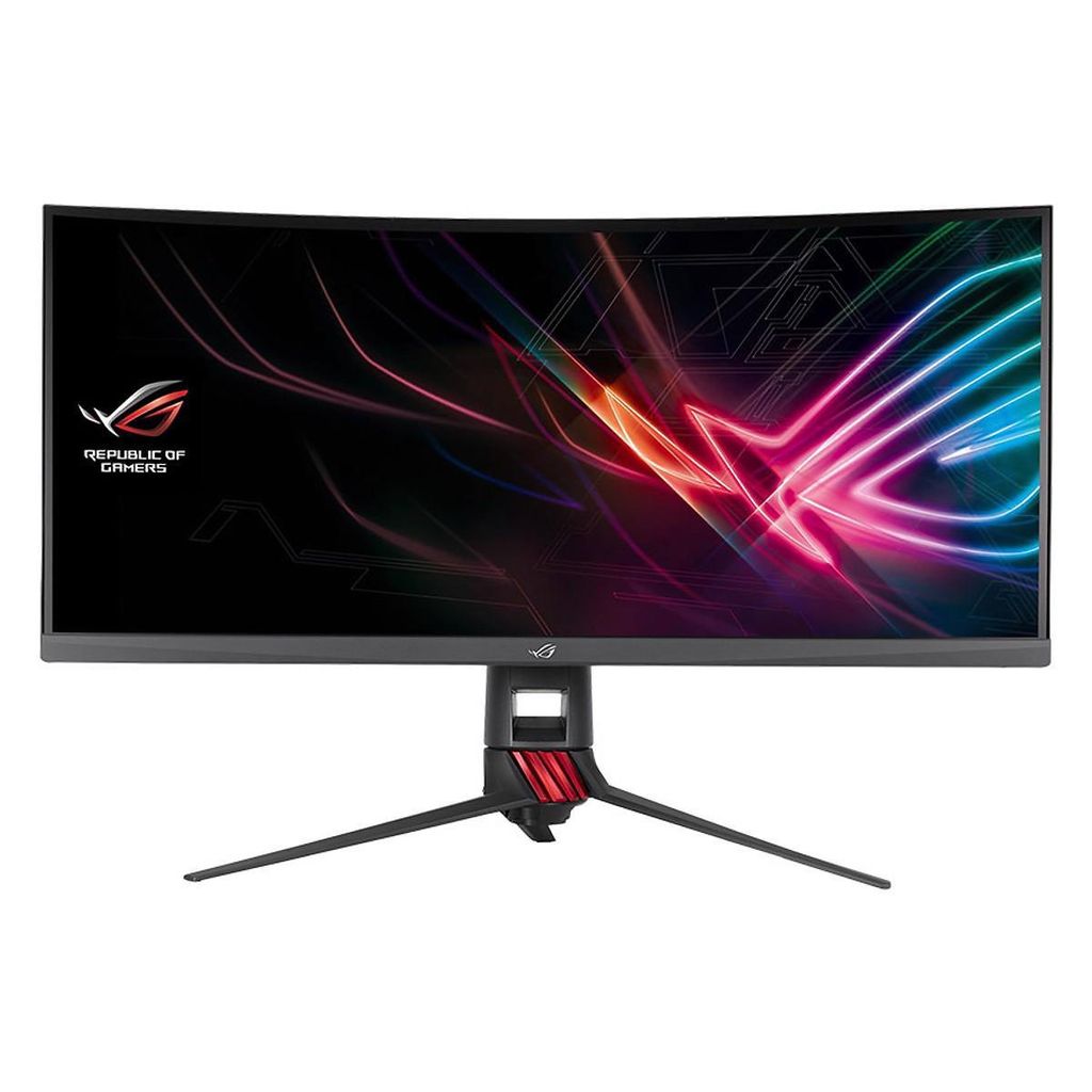Màn hình Game Cong ASUS ROG Strix XG35VQ 35 inch Ultra Wide QHD1ms MPRT 100Hz 21:9 100Hz Aura Sync FreeSync