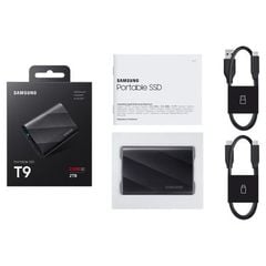 Ổ cứng di động SSD Samsung T9 Portable 2Tb MU-PG2T0B/WW (USB3.2/ 2000MB/s/ 2000MB/s/ Đen)