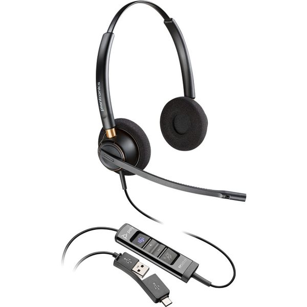Tai nghe Poly EncorePro 525 Microsoft Teams Certified Stereo with USB-A Headset 783R2AA