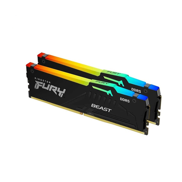 RAM Kingston FURY Beast RGB 64GB (2x32GB) DDR5 6000Mhz (KF560C40BBAK2-64)