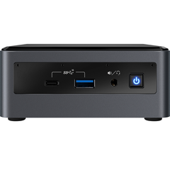 Máy bộ mini Intel NUC 10 NUC10i7FNHN Home & Business Desktop Mini Black (Intel i7-10710U 6-Core, 16GB RAM, 128GB PCIe SSD, Integrated Graphics, WiFi, Bluetooth, 1xHDMI, SD Card, Win 10 Pro)