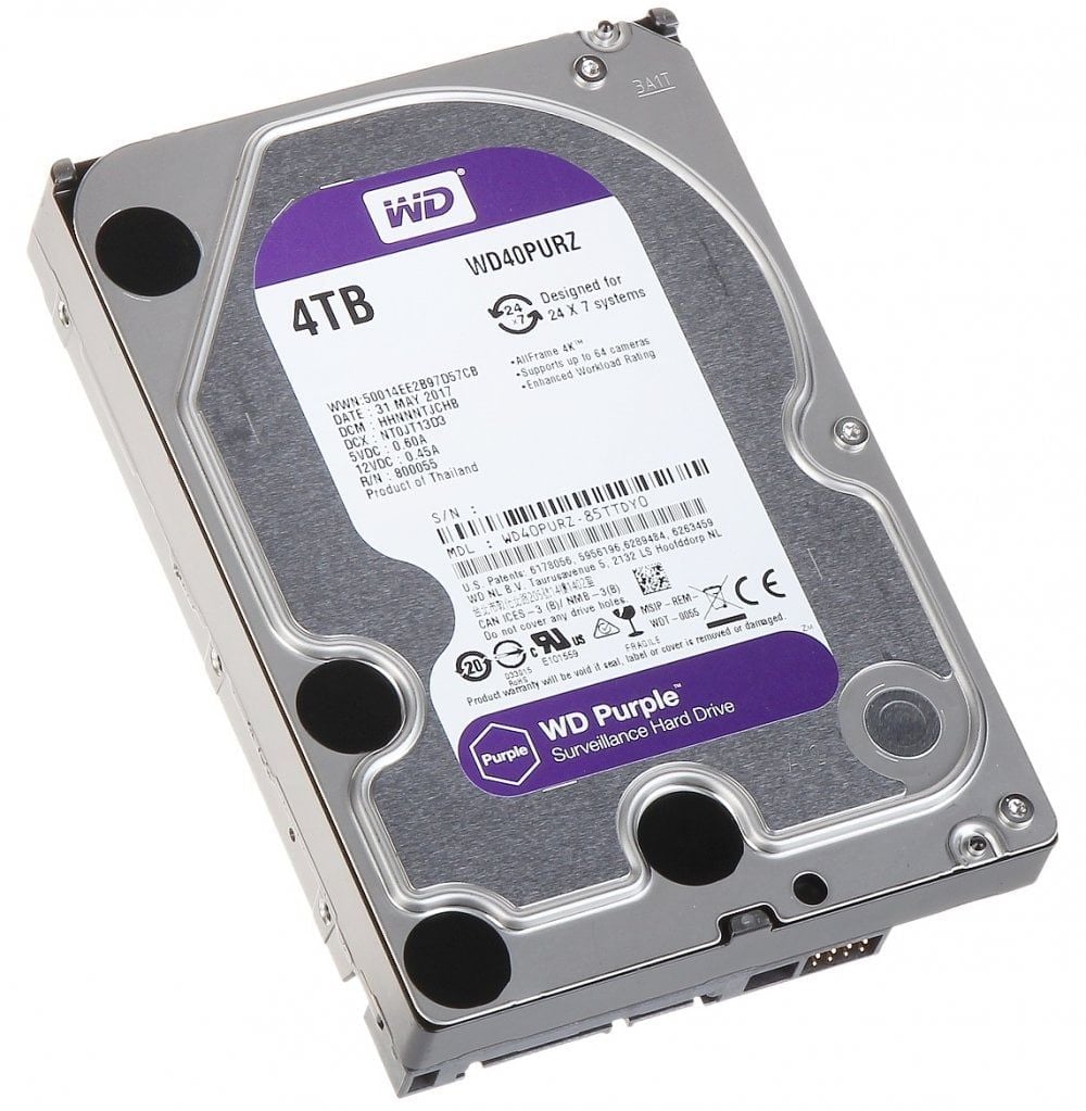 Ổ cứng HDD Western Digital Purple 4TB 3.5