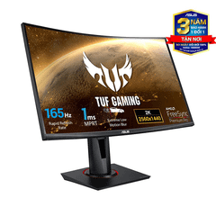 Màn hình Asus VG27WQ (27inch/2K-WQHD/VA/165Hz/1ms/400nits/HDMI+DP+Audio/FreeSync/Cong)