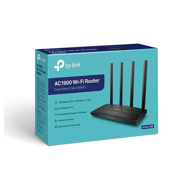 Bộ phát wifi TP-Link Archer C80 MIMO AC1900Mbps