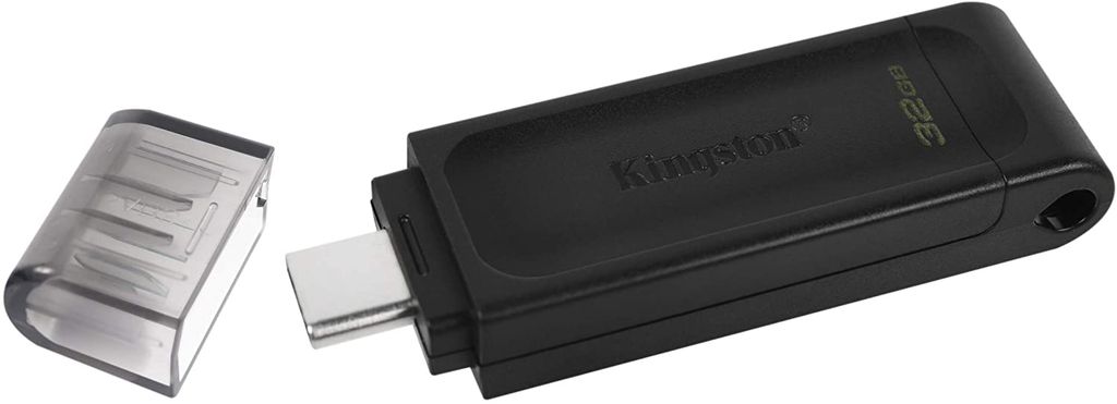USB Kingston DataTraveler 70 32GB Portable and Lightweight USB-C flashdrive with USB 3.2 Gen 1 speeds DT70/32GB