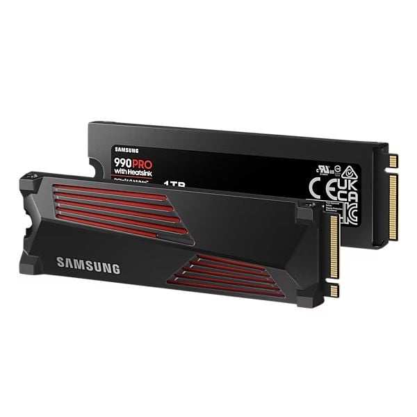 Ổ SSD Samsung 990 Pro Heatsink MZ-V9P1T0CW 1Tb (NVMe PCIe/ Gen4x4 M2.2280/ 7450MB/s/ 6900MB/s)