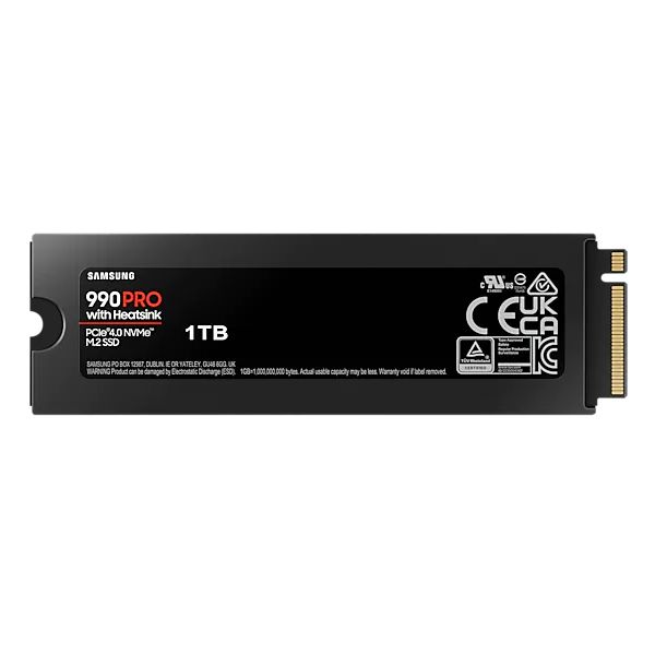Ổ SSD Samsung 990 Pro Heatsink MZ-V9P2T0CW 2Tb (NVMe PCIe/ Gen4x4 M2.2280/ 7450MB/s/ 6900MB/s)