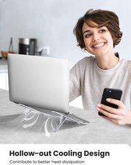 Giá đỡ laptop nhôm UGREEN LP309 LP451 – Điều chỉnh độ cao, đệm silicon chống xước – Tản nhiệt tốt cho laptop