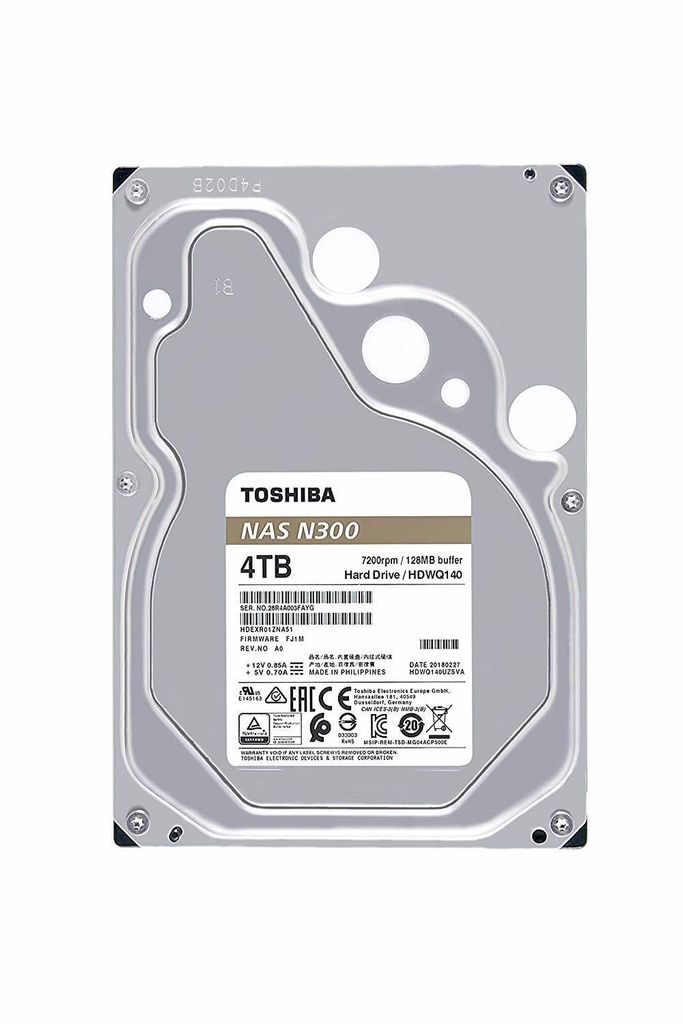 Ổ cứng NAS Toshiba N300 4Tb 7200rpm 128Mb (HDWQ140UZSVA)