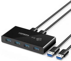 Switch chia sẻ máy in USB 3.0 Ugreen 30768 2 máy tính dùng chung máy in, máy Scan