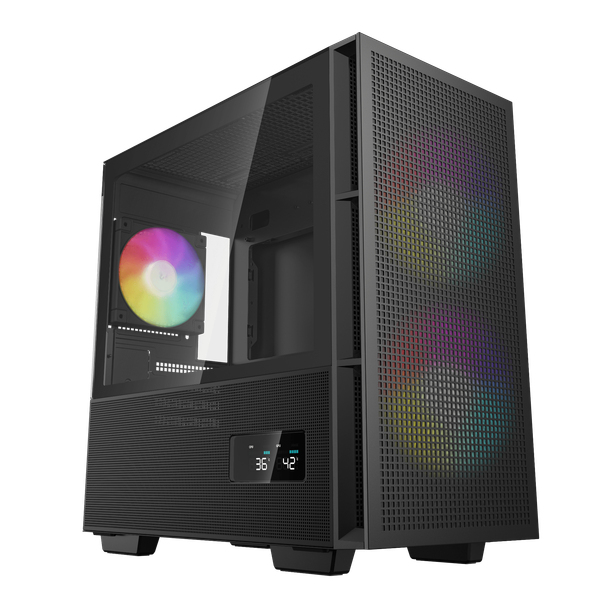 Case Deepcool CH360 DIGITAL Mid-tower mATX ARGB - Black