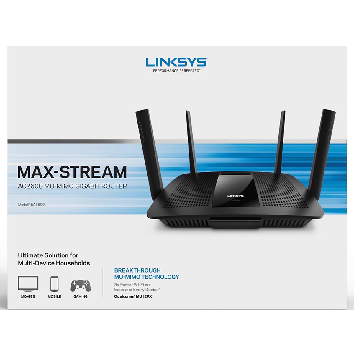 Thiết bị mạng Linksys EA8500 Router Wifi Chuẩn AC 2600Mbps
