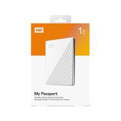 Ổ CỨNG DI ĐỘNG 1TB 2.5 INCH WD MY PASSPORT USB 3.2 TRẮNG - WDBYVG0010BWT-WESN
