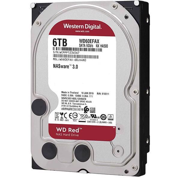 Ổ Cứng HDD NAS WD Red 6TB/256MB/5400/3.5 - WD60EFAX