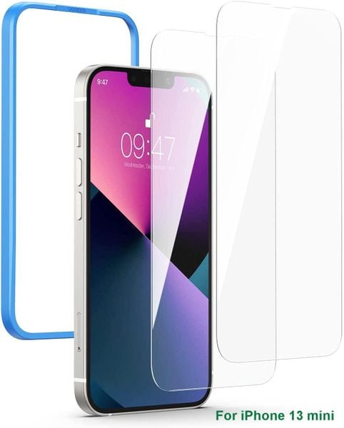 Kính cường lực UGREEN SP205 – Dành cho iPhone 13 mini, kích thước 5.4inch – Độ cứng 9H chống xước, bám vân tay – Đi kèm bộ phụ kiện tự lắp đặt