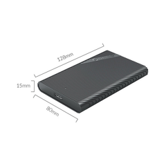 HỘP Ổ CỨNG 2.5 INCH ORICO 2521U3-BK SATA 3 USB 3.0