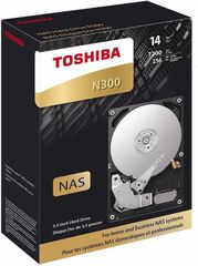 Ổ cứng Toshiba N300 14TB NAS 3.5” SATA HDD 'Bulk' (HDWG21EUZSVA)