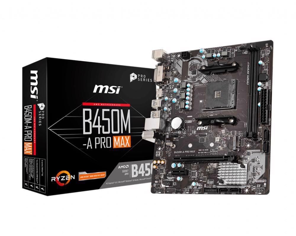 Mainboard MSI B450M PRO M2 V2 AMD B450 Socket AM4 m ATX 2 khe RA