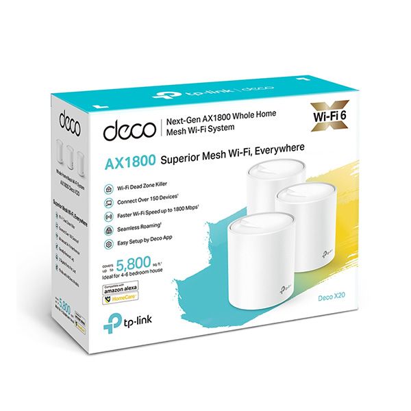 Bộ phát wifi 6 TP-Link Deco X20 3-Pack AX1800Mbps