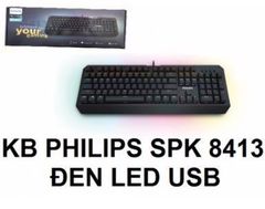 Bàn phím Philips SPK-8413 Đen LED USB
