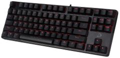 Bàn phím cơ Gaming DAREU EK87 - Black (RED Led, Blue/ Brown/ Red D switch)