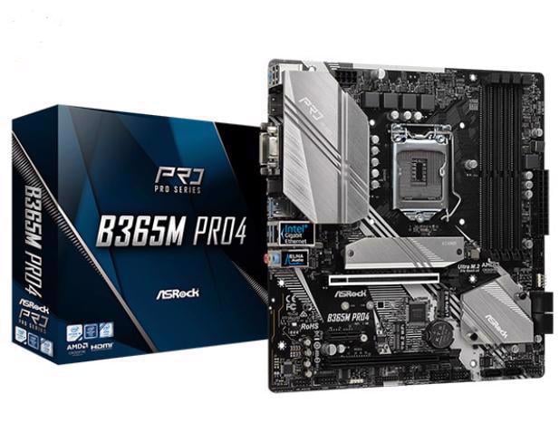 Mainboard ASROCK B365M Pro4 (Intel B365, Socket 1151, m-ATX, khe RAM  DDR4)