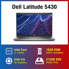 Laptop - Máy tính xách tay Dell Latitude 5430 (i7-1265U/ RAM 16GB / SSD 512GB/ 14 Inch FHD/ Win 11 Pro) C730G 67GYXT3