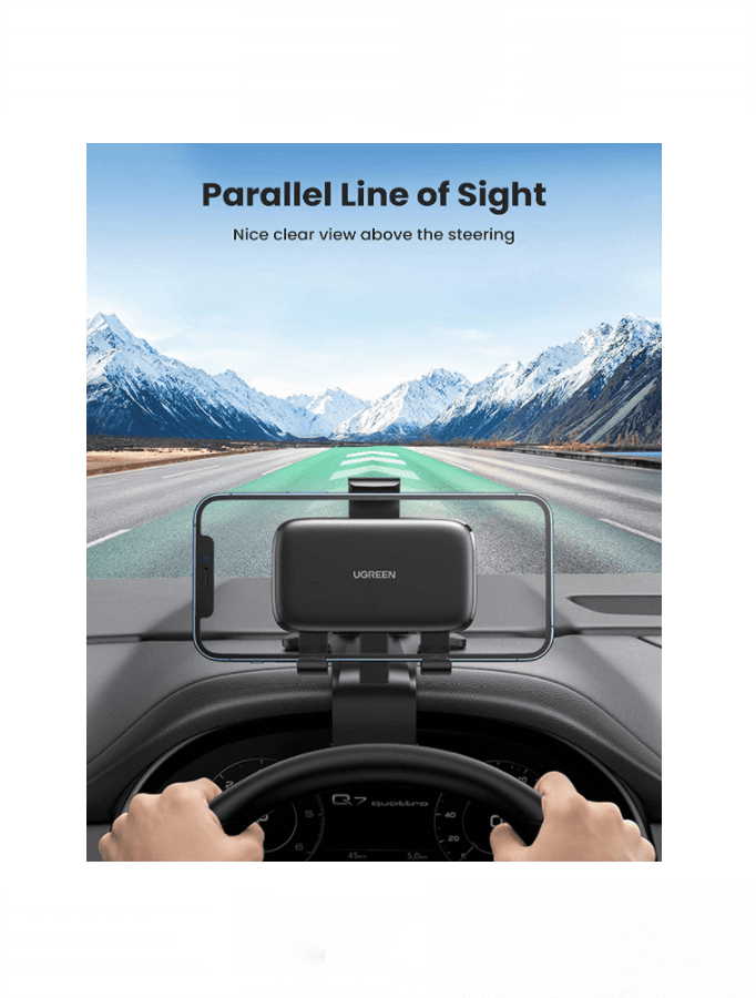 Giá đỡ điện thoại trên ô tô UGREEN LP369 – Mặt đệm chống trơn trượt – Giữ chặt điện thoại chống shock, rung lắc
