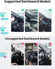 Giá đỡ điện thoại trên ô tô UGREEN LP369 – Mặt đệm chống trơn trượt – Giữ chặt điện thoại chống shock, rung lắc