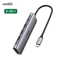 Bộ chuyển Type C sang HDMI và 3 cổng USB 3.0 Ugreen 70495