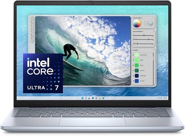 Laptop - Máy tính xách tay Dell Inspiron 14 5440, Core 7-150U, 16GB, 1TB SSD, MX570A 2GB, 14"" 2.2K, 4C 54Wh, ax+BT, FP , OfficeHS21, McAfee LS, Win 11 Home, Xanh (Ice Blue), 1Y WTY - (71034770)