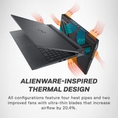 Laptop - Máy tính xách tay Dell Gaming G15 5530, i7-13650HX, 16GB, 512GB SSD, RTX3050 6GB, 15.6