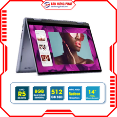 Laptop Dell Inspiron 7445 2 in 1 Midnight Blue (Ryzen 5 - 8640HS/ RAM 8GB/ SSD 512GB/ 14 inch FHD+ Windows 11) i7445-5333BLU-BUS/ 77CF1