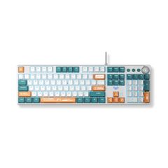 Bàn phím cơ AULA F2088 Pro Xanh trắng (USB, Blue switch)