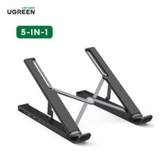 Giá đỡ laptop UGREEN 80551 tích hợp HUB chia cổng HDMI 4K, thẻ SD/TF, USB3.0, USB-C