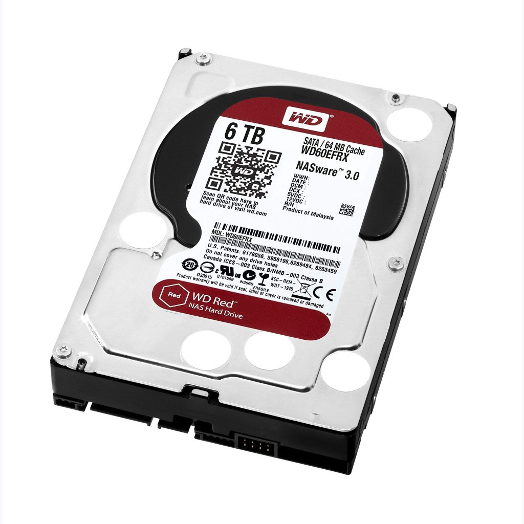 Cứng HDD WD Red 6TB 3.5 inch 5400 RPM, 64MB Cache (WD60EFRX)