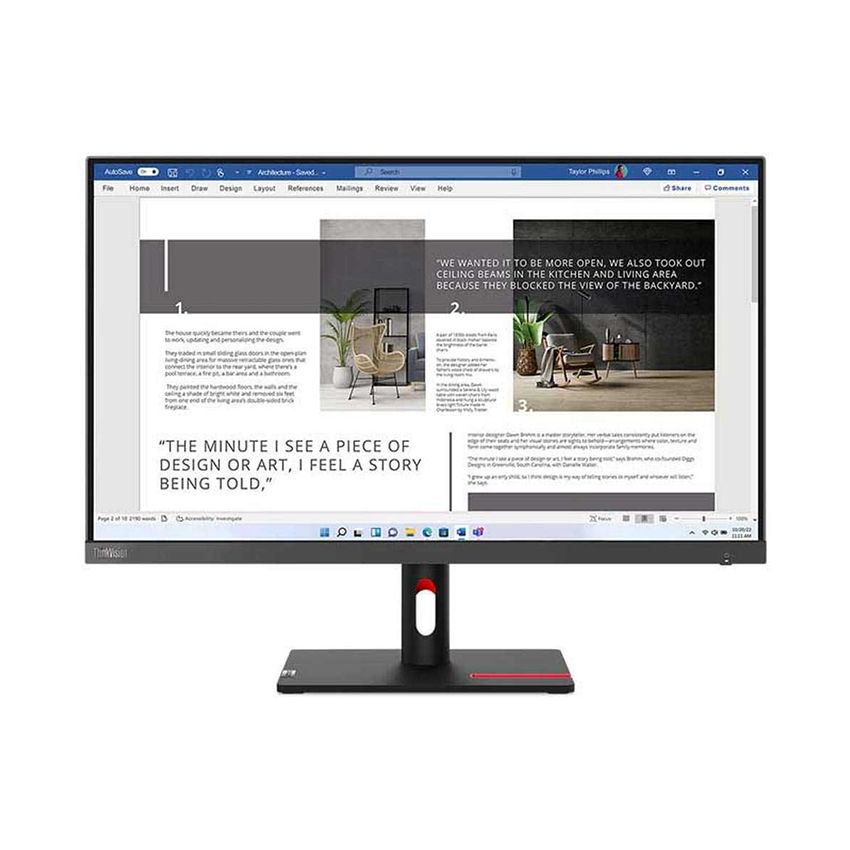 Màn hình Lenovo ThinkVision S24i-30 63DEKAR3WW (23.8Inch/ Full HD/ 4ms/ 100HZ/ 250cd/m2/ IPS)