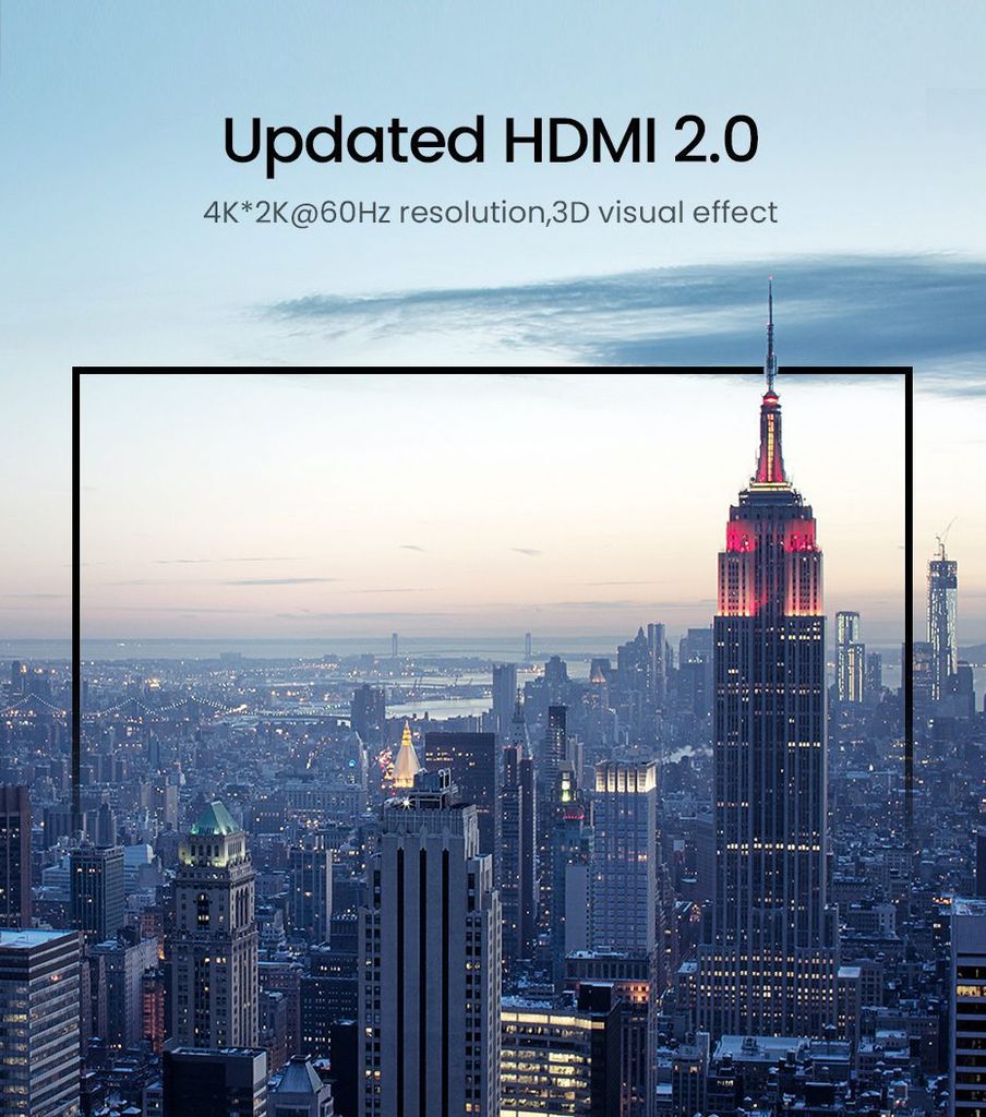 Bộ Switch HDMI 3 Cổng Vào 1 Cổng Ra UGREEN CM188 – Giải Pháp Kết Nối Hoàn Hảo