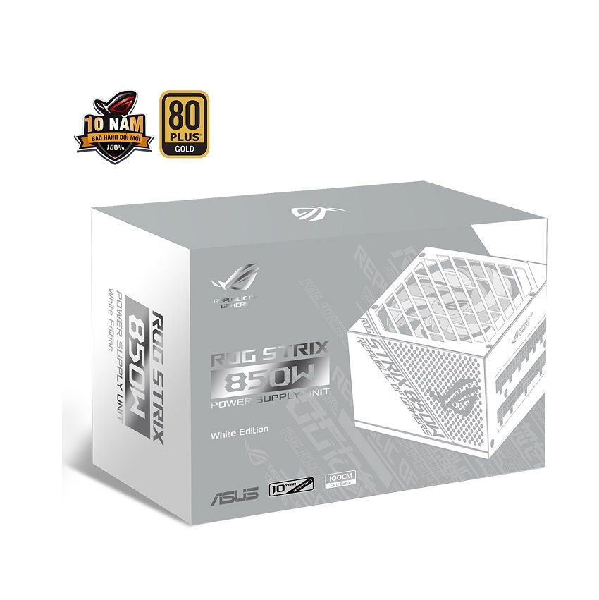 Nguồn ASUS ROG STRIX 850W GOLD - White Edition 850W (Màu Trắng/80 Plus Gold / Full Modular)