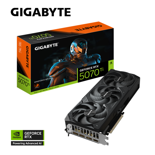 VGA GeForce RTX™ 5070 Ti WINDFORCE SFF 16G (GV-N507TWF3-16GD)