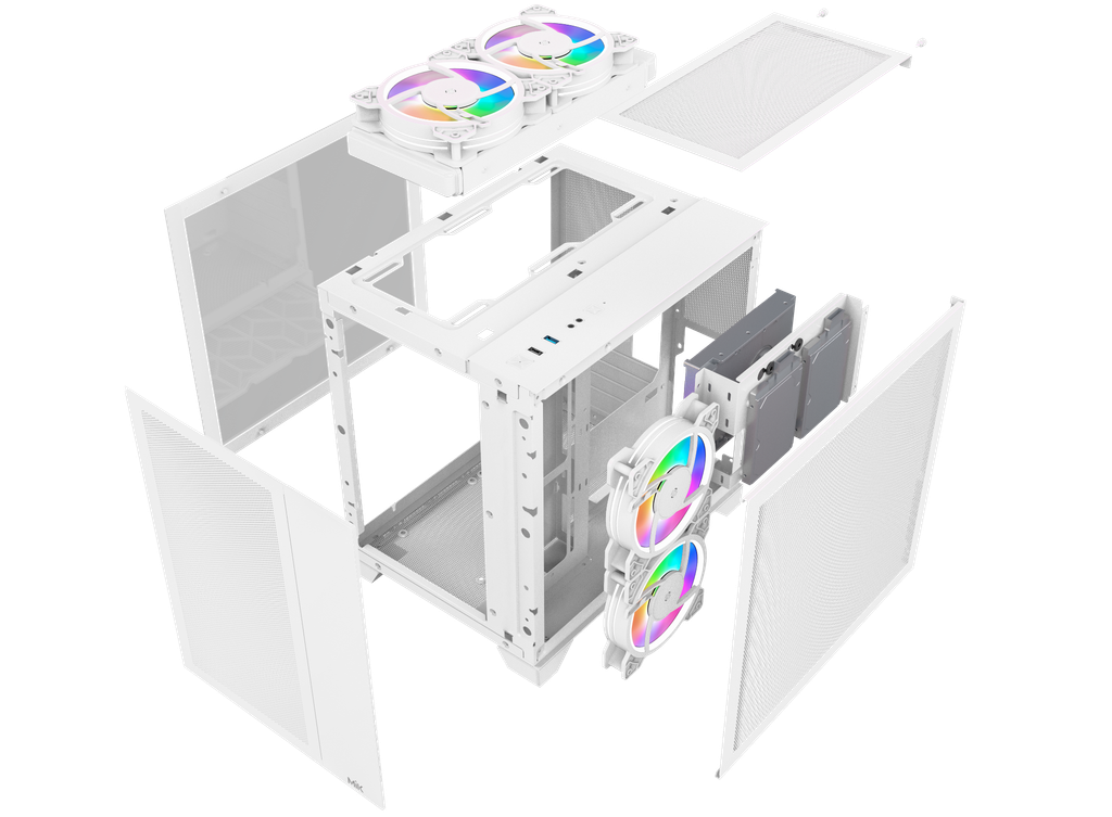 Vỏ case MIK LV12 mini FLOW- WHITE