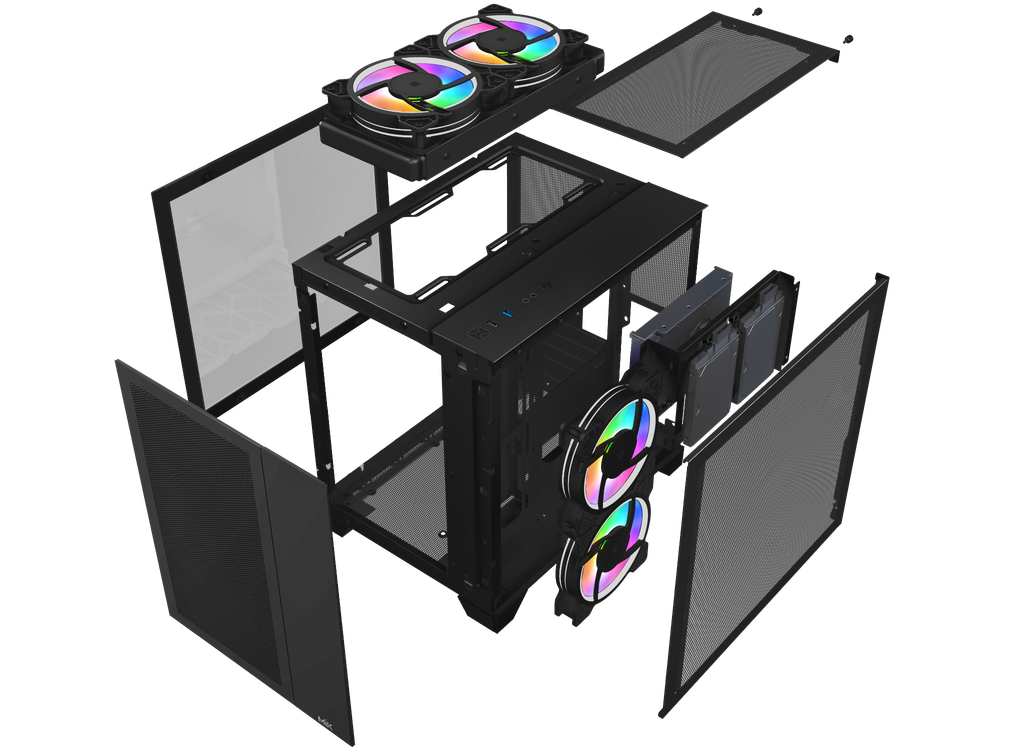 Vỏ case MIK LV12 MINI FLOW- BLACK